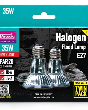 Arcadia Halogen Basking Spot 35W Twin Pack