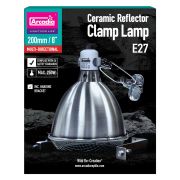Arcadia Reflector met klem en keramische E27 fitting RVS 01