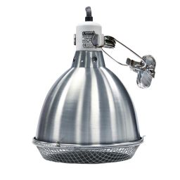 Arcadia Reflector met klem en keramische E27 fitting RVS 02