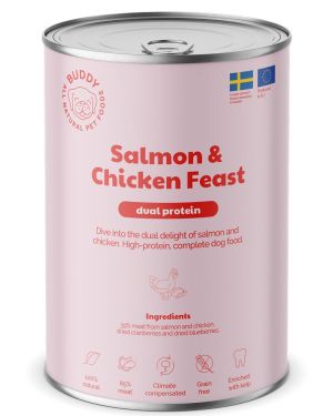 BUDDY Can Salmon and Chicken Feast