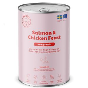BUDDY Can Salmon and Chicken Feast