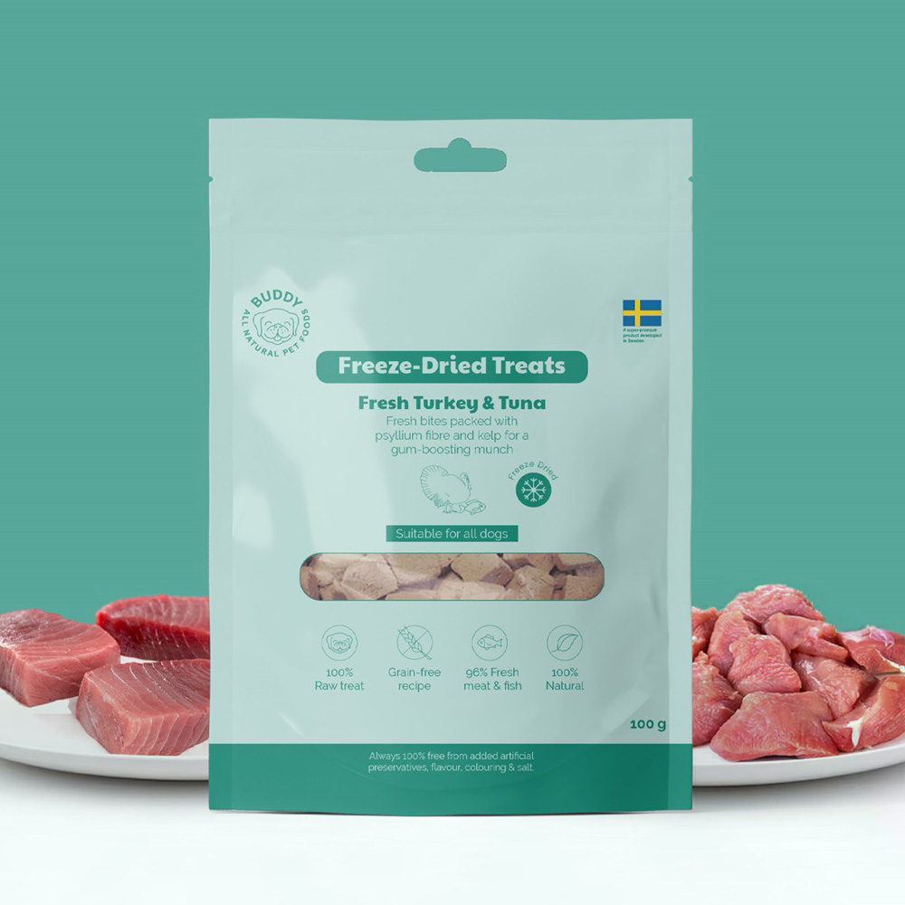 BUDDY Freeze Dried treats Turkey and Tuna 1