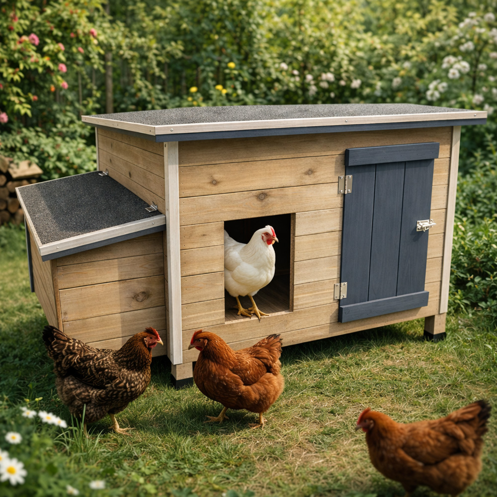 Kippenhok Ginger Cottage Grijs 1