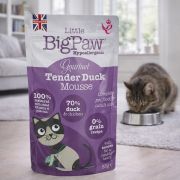 Little Big Paw Gourmet Duck Mousse for Cats natvoer 2