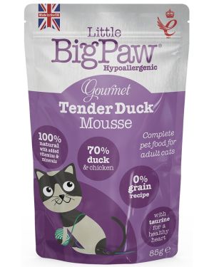 Little Big Paw Gourmet Duck Mousse for Cats