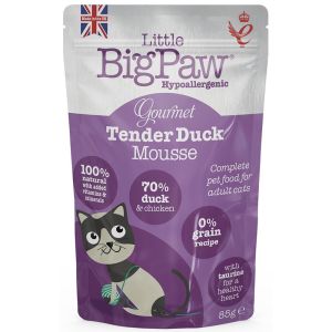 Little Big Paw Gourmet Duck Mousse for Cats