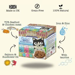 Little Big Paw Gourmet Multipack Seafood mousse for cats 8 x 2