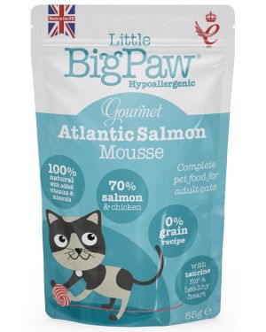Little Big Paw Gourmet Salmon Mousse for Cats