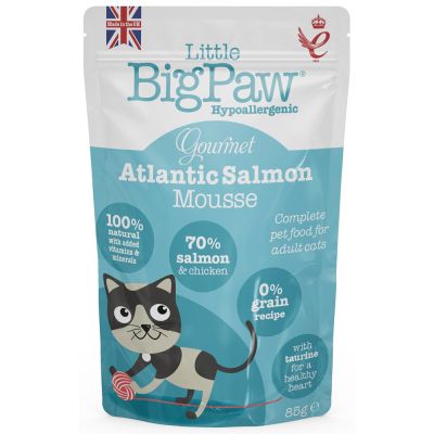 Little Big Paw Gourmet Salmon Mousse for Cats