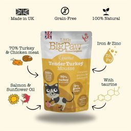 Little Big Paw Gourmet Turkey mousse for cats 1