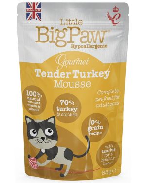 Little Big Paw Gourmet Turkey mousse for cats