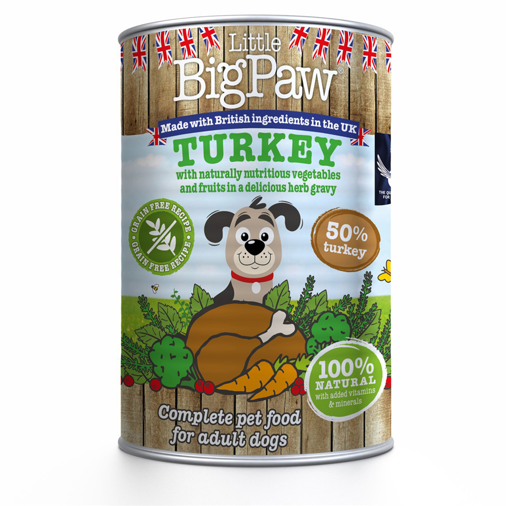 Little Big Paw Turkey with vegetable in herbs gravy