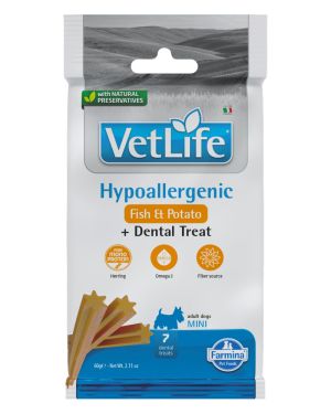 Vet Life Dental Treats Hypoallergenic Fish Potato