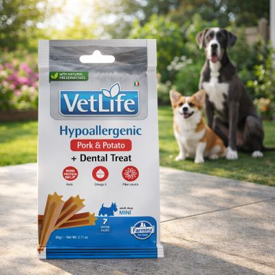 Vet Life Dental Treats Hypoallergenic Pork Potato