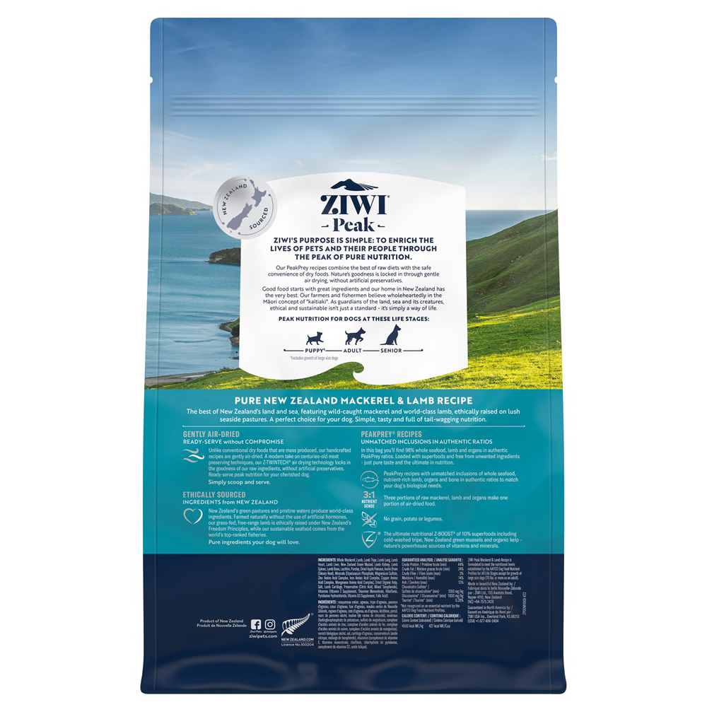 Ziwi Peak Dog Gently Air-Dried Mackerel and Lamb 1