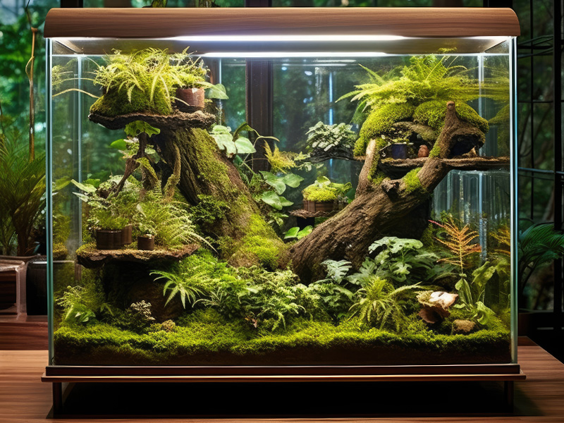 gesloten terrarium